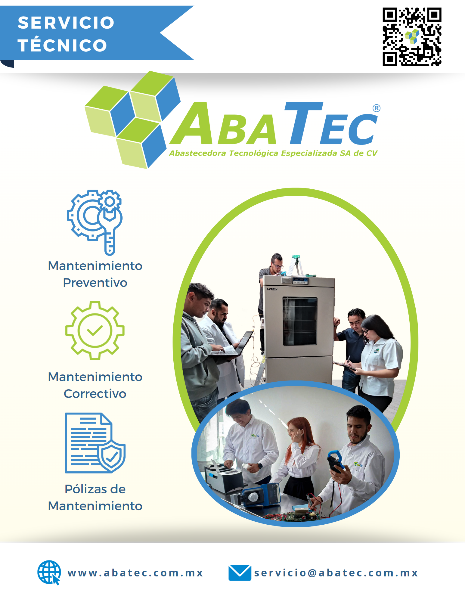 Servicios de mantenimiento para Equipo de Laboratorio - AbaTec